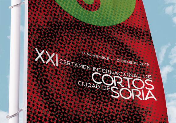 Propuesta presentada al concurso de Carteles de la XXI edición del Certamen Internacional de Cortos Ciudad de Soria 2019.